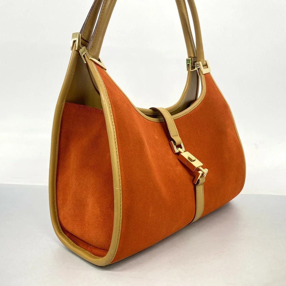 Gucci Suede Handbag Red Jackie